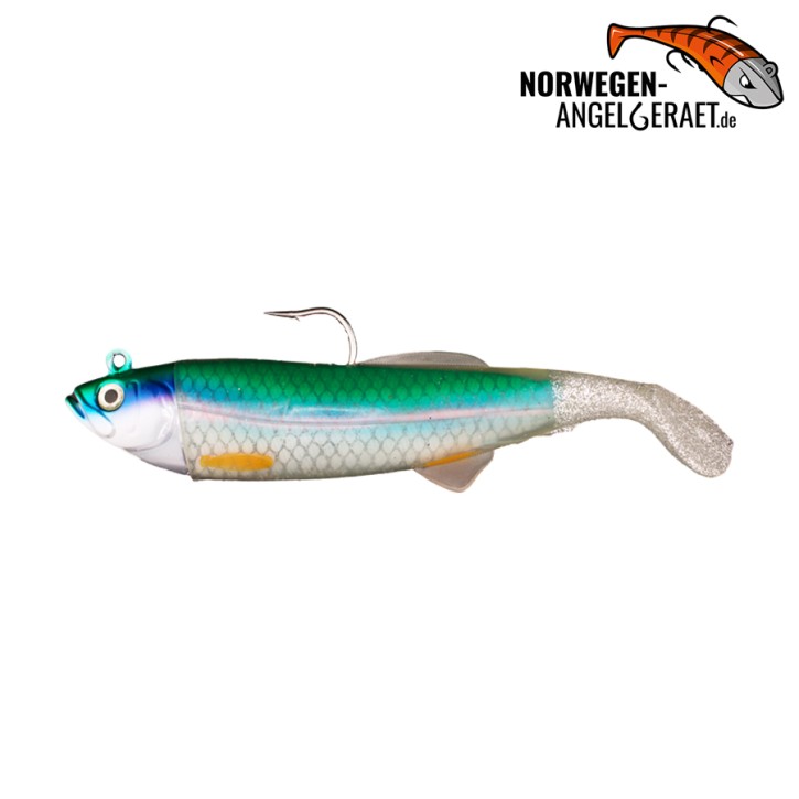 Arctic Herring Shad - Real Herring - 200g inkl. Ersatzkörper | Gummifisch, Meeresköder für Dorsch, Köhler und Heilbutt - norwegen-angelgeraet.de