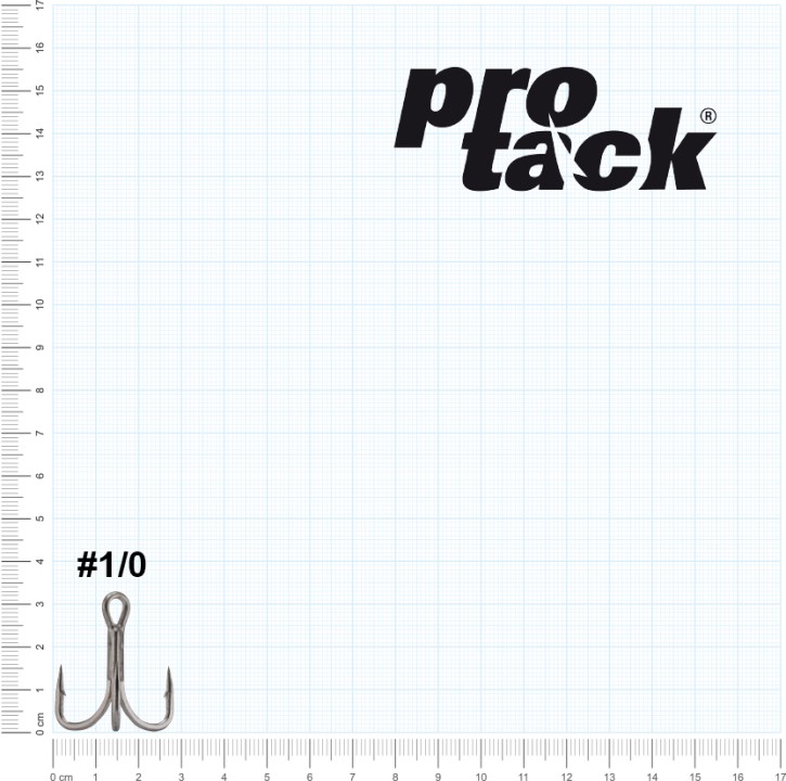 ProTack - Berserker - Treble Hook 6 X Strong - Größe 1/0 - High Carbon | Salzwasser, Hochsee, Waller, Stinger Drillinge, Meereshaken für Island, Norwegen