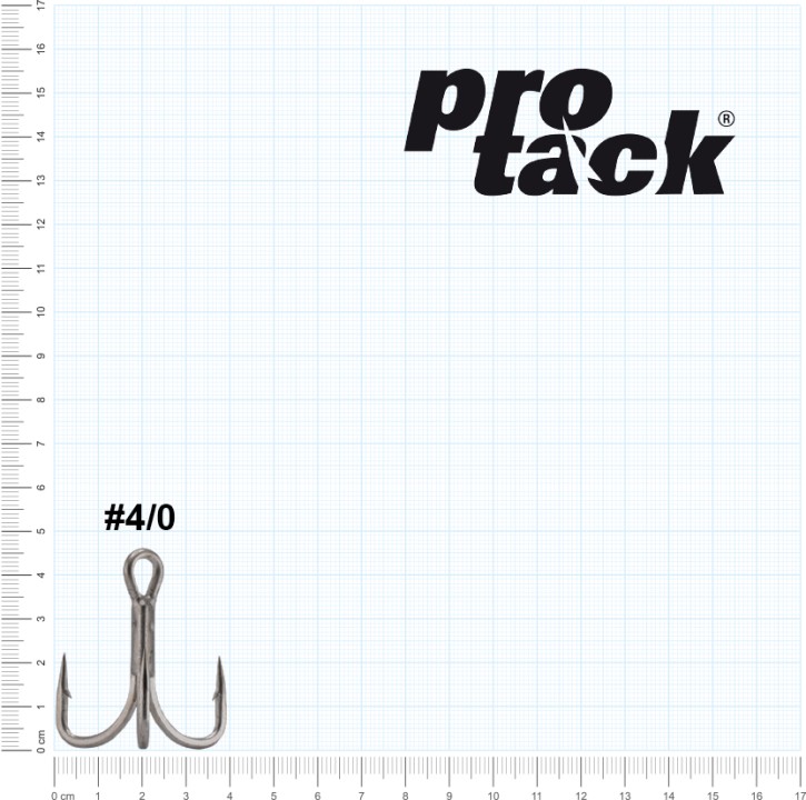 ProTack - Berserker - Treble Hook 6 X Strong - Größe 4/0 - High Carbon | Salzwasser, Hochsee, Waller, Stinger Drillinge, Meereshaken für Island, Norwegen