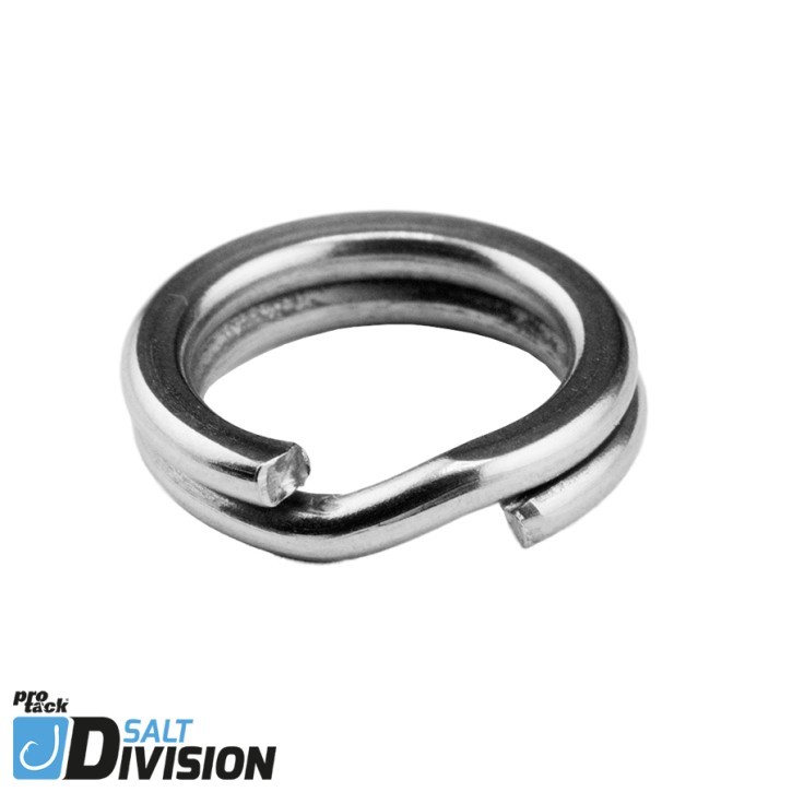 ProTack - Flat Split Ring - Edelstahl | Hochwertige Hochleistungs Flachstahl Sprengringe, Splitringe für das Meeresangeln in Norwegen und Island