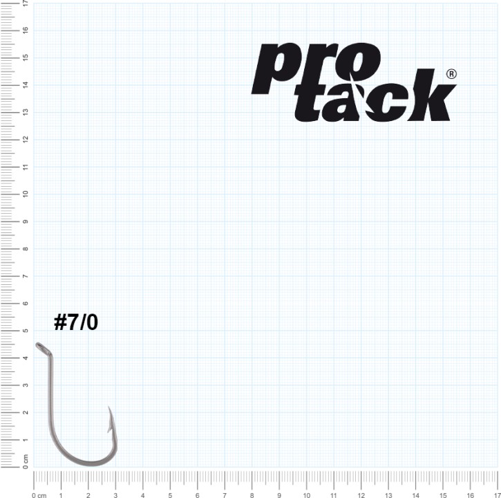 ProTack - Octopus Beak Hook - Edelstahl - Größe 7/0 - Meereshaken, Naturköderhaken zum Meeresangeln in Norwegen und Island – Leng, Dorsch, Heilbutt