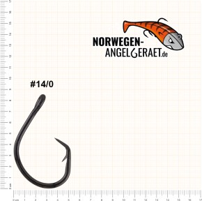 Demon Circle Hook - Meereshaken zum Heilbutt, Dorsch und Leng angeln in Norwegen - Wallerhaken, Welshaken - von norwegen-angelgeraet.de                                            