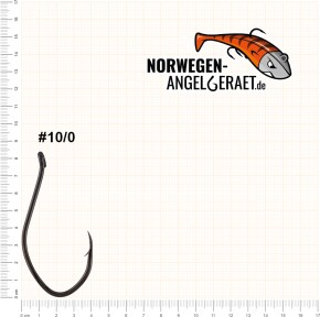 Meereshaken - Carbonstahl - zum Heilbutt, Dorsch und Leng angeln in Norwegen - Wallerhaken, Welshaken - von norwegen-angelgeraet.de                                            