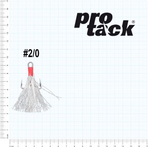 ProTack - Glow Treble Hook 4 X Strong - Edelstahl - Selbstleuchtend - UV Aktiv | Meereshaken, Drillingshaken, Meeresdrillinge für Norwegen, Island                                            