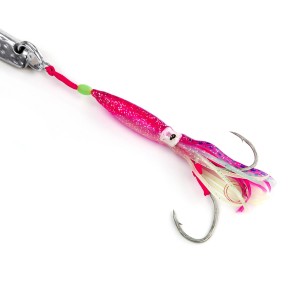 ProTack - Seewolf Klopfer - Pink Lila Glow - 200 Gramm | Steinbeißer Köder, Pilker für Naturköder zum Angeln in Norwegen und Island                                            