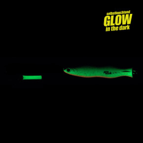 ProTack - Evo S-Jigger Pilker - Glow - Black Scale Glitter - 750 Gramm| Klassiker zum Angeln auf Heilbutt, Dorsch und Köhler in Norwegen                                            