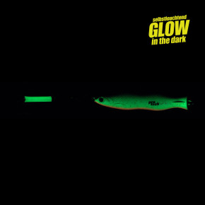 ProTack - Evo S-Jigger Pilker - Glow - Black Scale Glitter - 400 Gramm| Klassiker zum Angeln auf Heilbutt, Dorsch und Köhler in Norwegen                                            