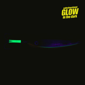 ProTack - Giddy Slayer Pilker - Pink Silber - Glow Belly - 200 Gramm | Meeresköder für das Angeln auf Heilbutt, Dorsch & Köhler in Norwegen & Island                                            