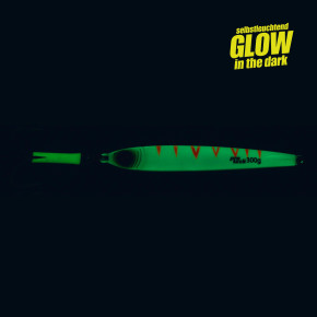 ProTack - Power Slayer Pilker - Glow Tiger - 150 Gramm | Top Meeresköder zum Angeln auf Heilbutt, Köhler, Dorsch und Pollack in Norwegen                                            