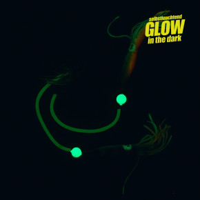 ProTack – Seehecht Montage Grün/Glow | Norwegen Tiefsee Vorfach für Seehecht, Leng & Lumb – Glow Naturköderrig mit Leuchtschlauch                                            